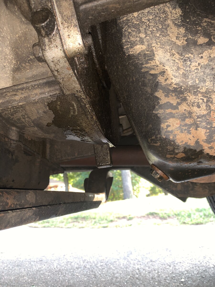 Is this the start of a rear main seal leak? | Jeep Wrangler TJ Forum