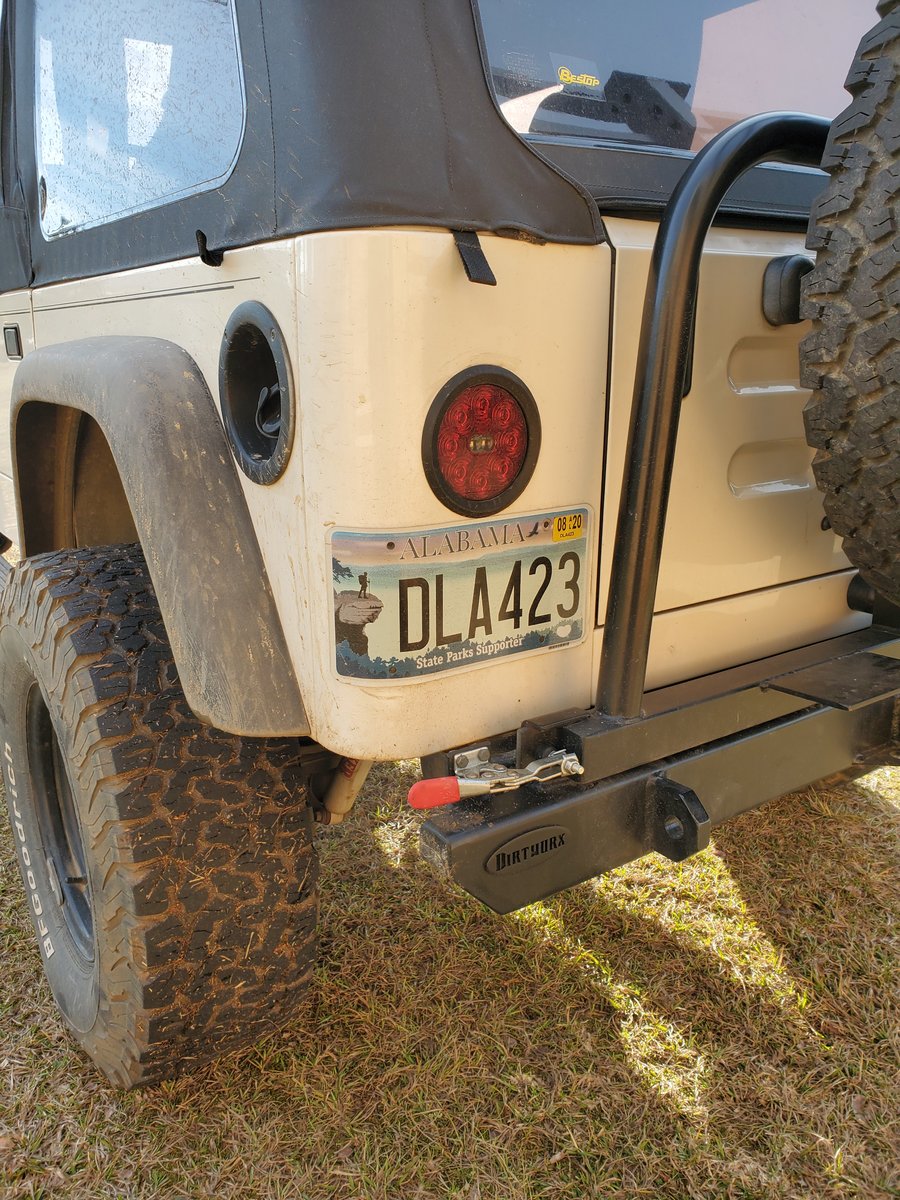 Looking for license plate relocation ideas | Jeep Wrangler TJ Forum