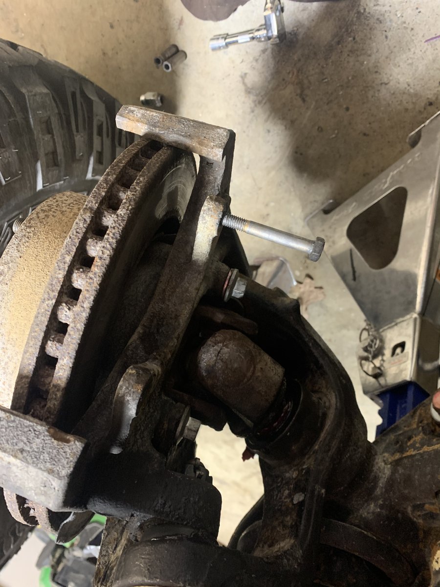 Stripped brake caliper knuckle | Jeep Wrangler TJ Forum