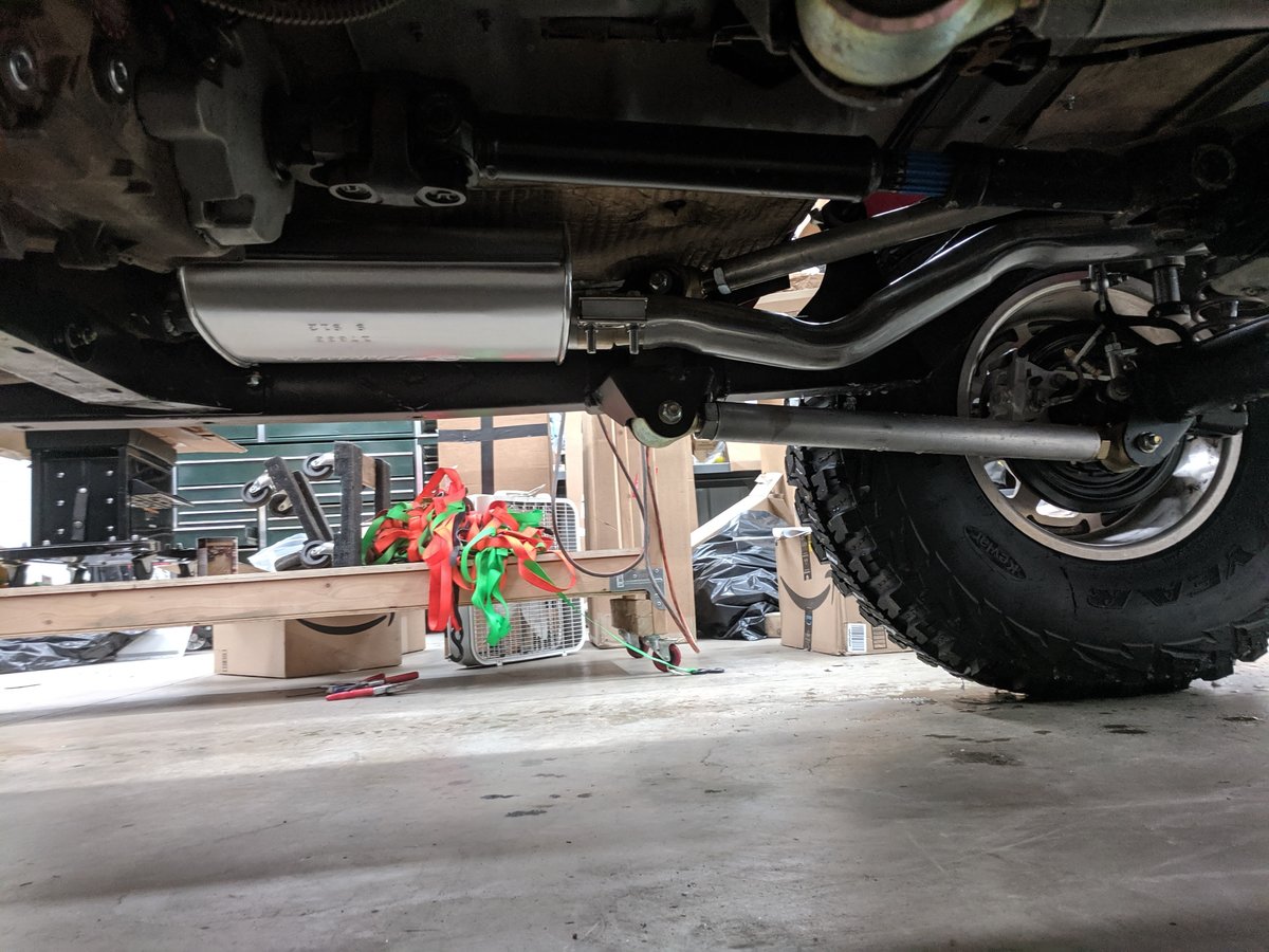 What exhaust with a 4-link long arm and stretch? | Jeep Wrangler TJ Forum