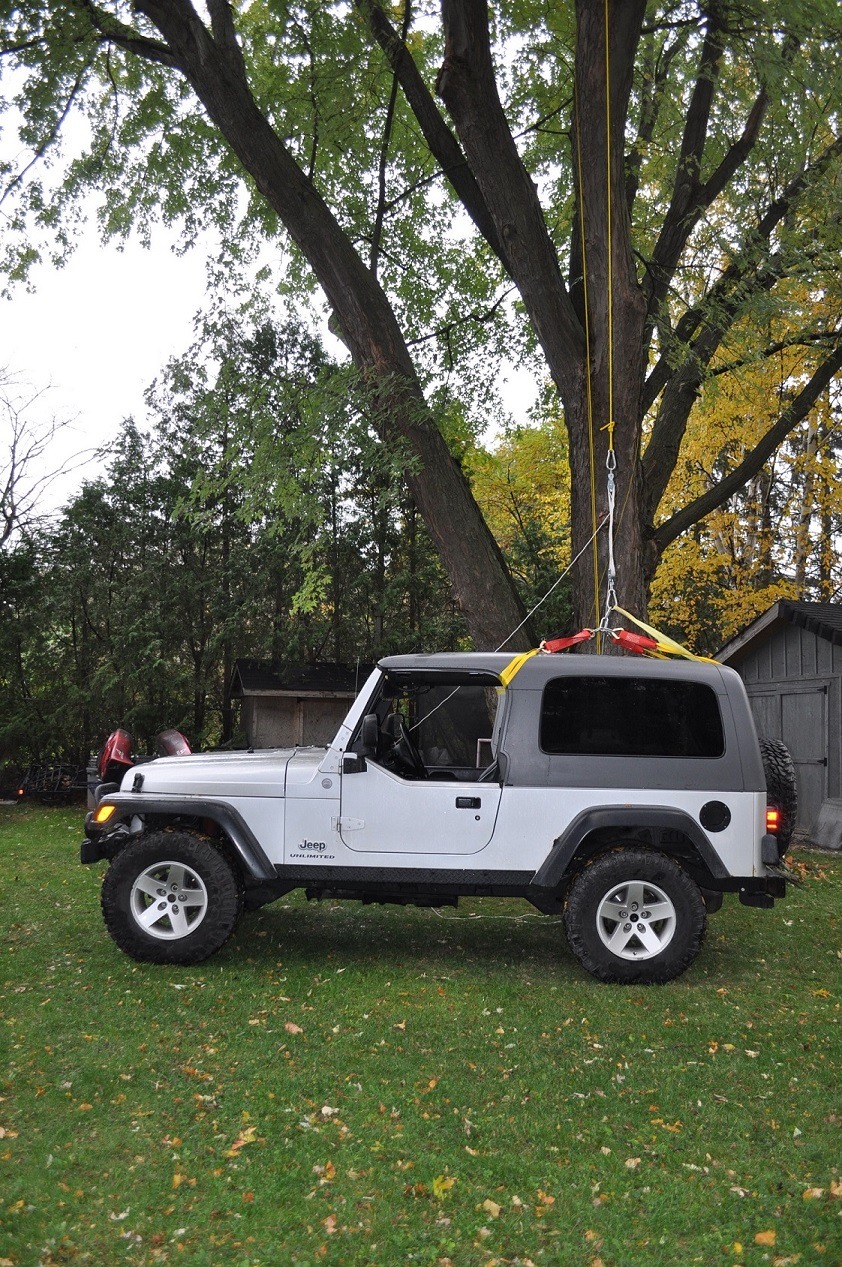 Could I use this hydraulic shop crane to assist removing my hardtop? | Jeep  Wrangler TJ Forum