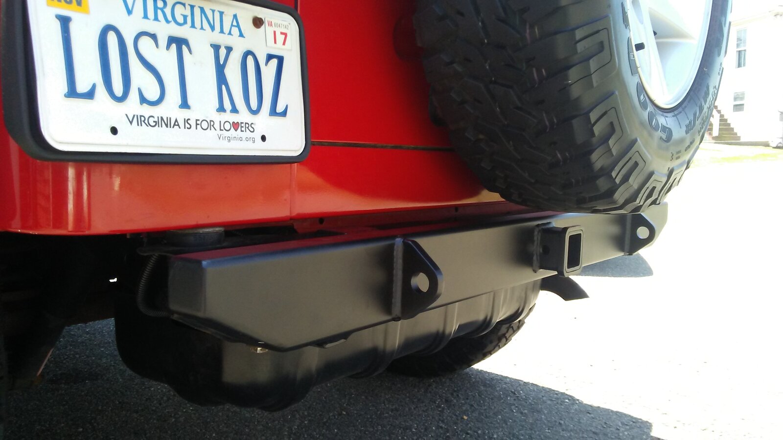 Small rear bumper with hitch that won't break the bank | Jeep Wrangler TJ  Forum