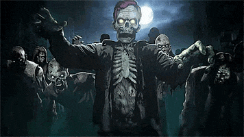 scary zombie GIF