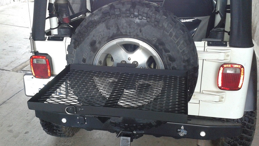 Has anyone replaced spare tire rack with a cargo rack / basket?