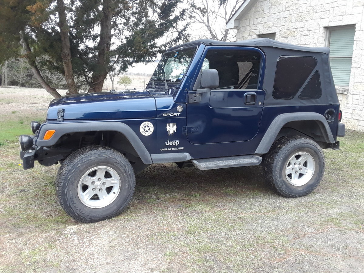 Blue Jeep tan interior/soft top | Jeep Wrangler TJ Forum