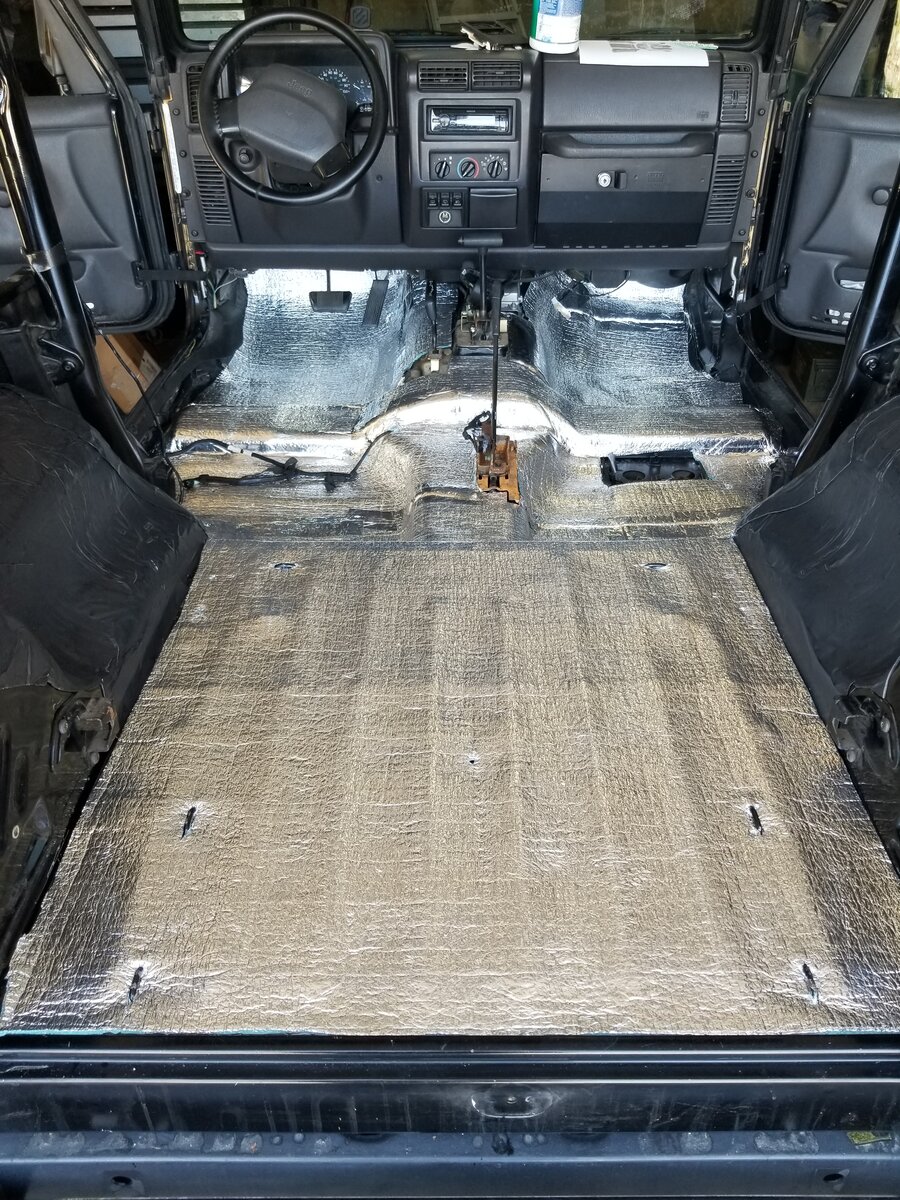 Sound deadener, heat shield and new carpet | Jeep Wrangler TJ Forum