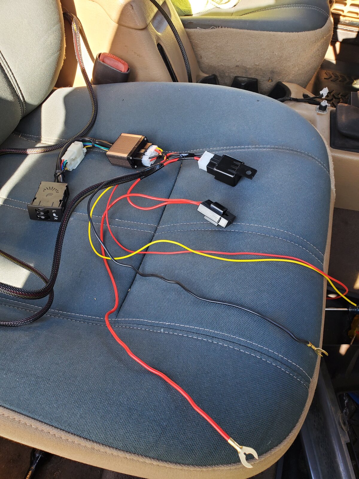 Wiring help for DIY heated seats | Jeep Wrangler TJ Forum