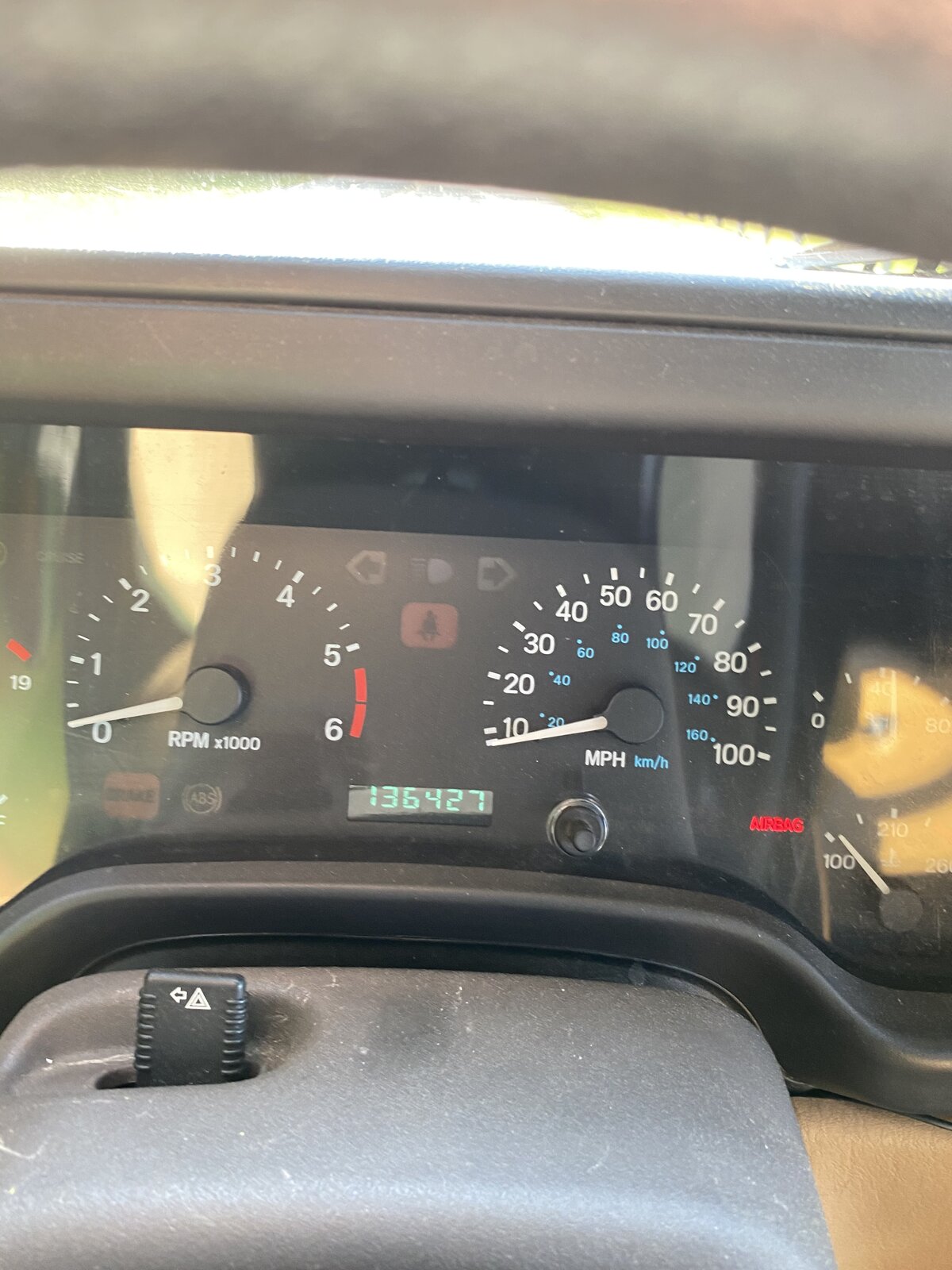 Brake and airbag lights stay on in gauge cluster | Jeep Wrangler TJ Forum