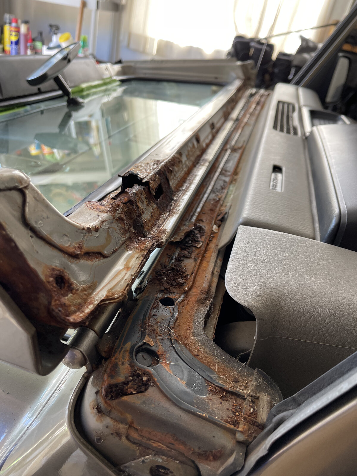 Rotting windshield frame removal on 2005 TJ | Jeep Wrangler TJ Forum