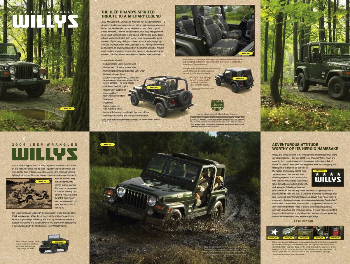 WTB: - TJ Willy's Brochure | Jeep Wrangler TJ Forum