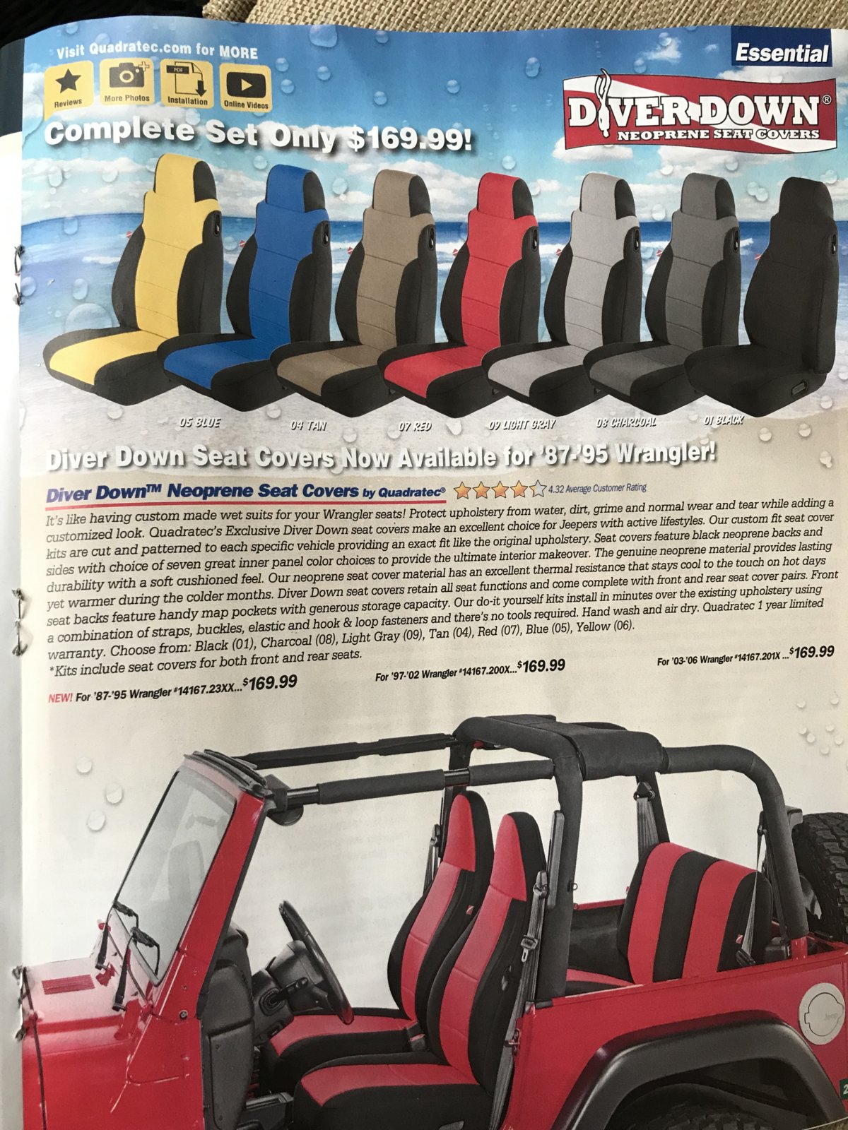 Diver Down seat covers | Jeep Wrangler TJ Forum