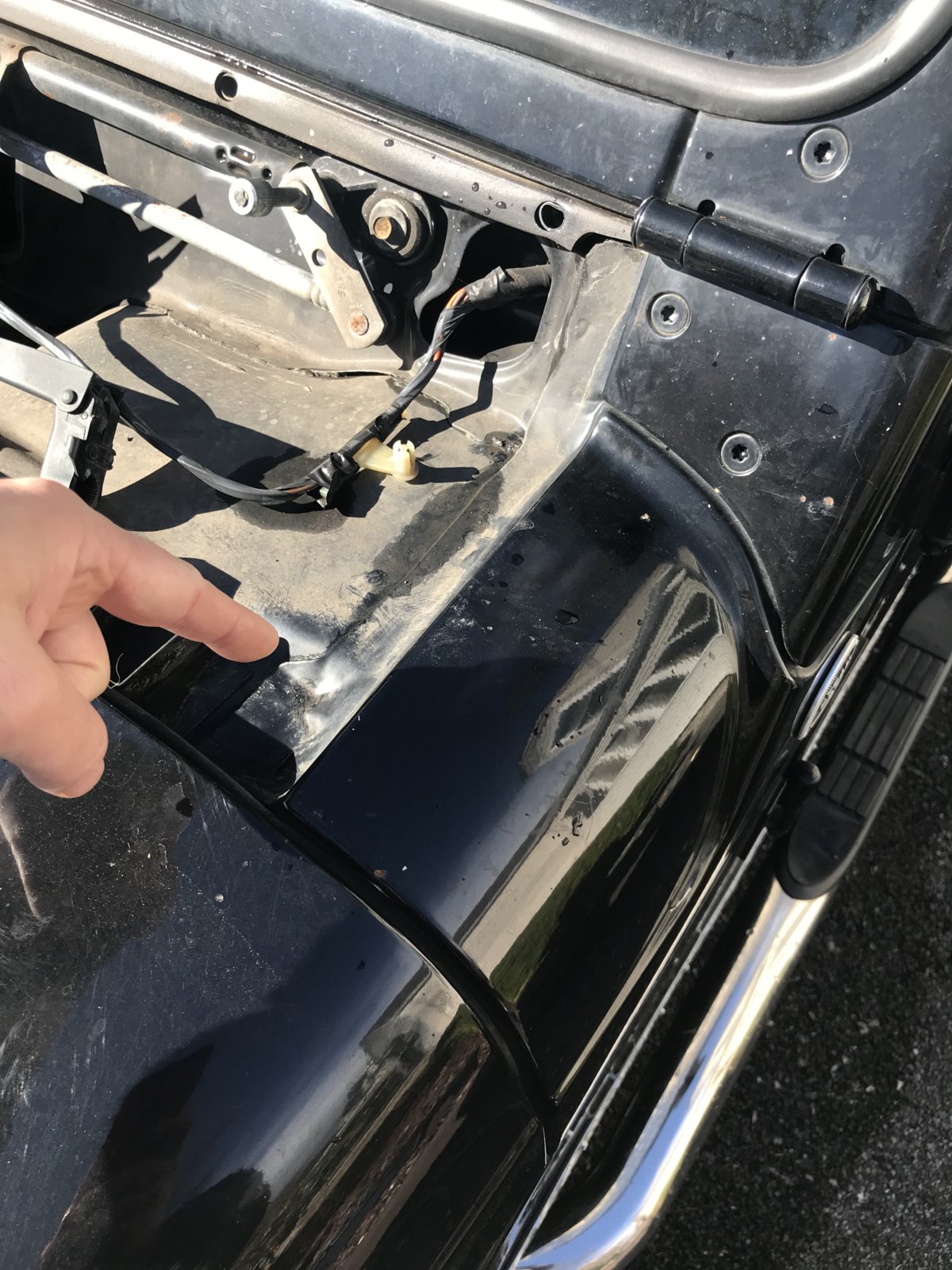 Strange drivers side water leak | Jeep Wrangler TJ Forum