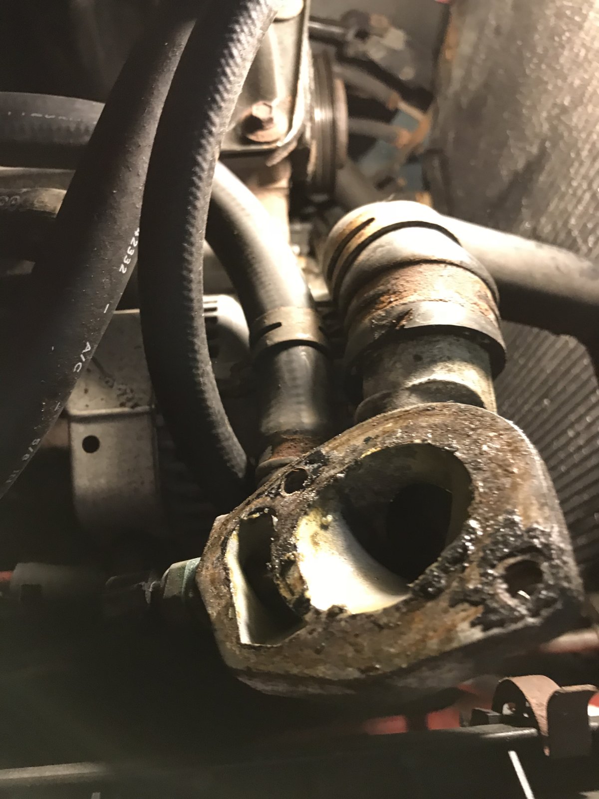 I started strong with my water pump / thermostat/belt