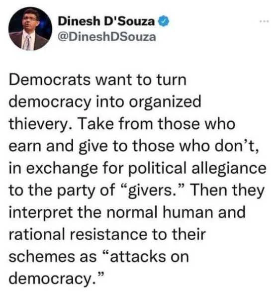 x democrats organized thievery attacks on democracy givers