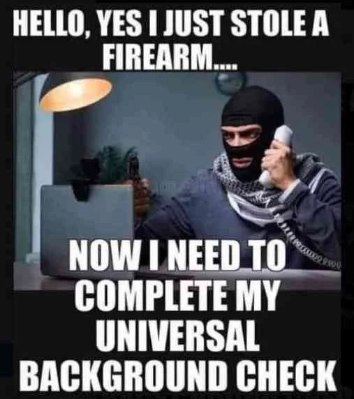 criminal stole firearm need complete universal background check
