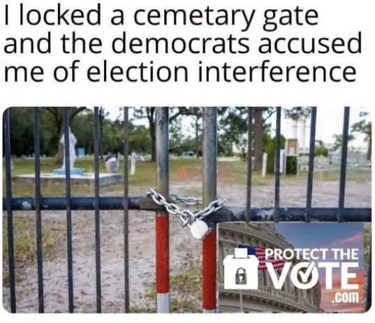 gate cemetary democrats election interference