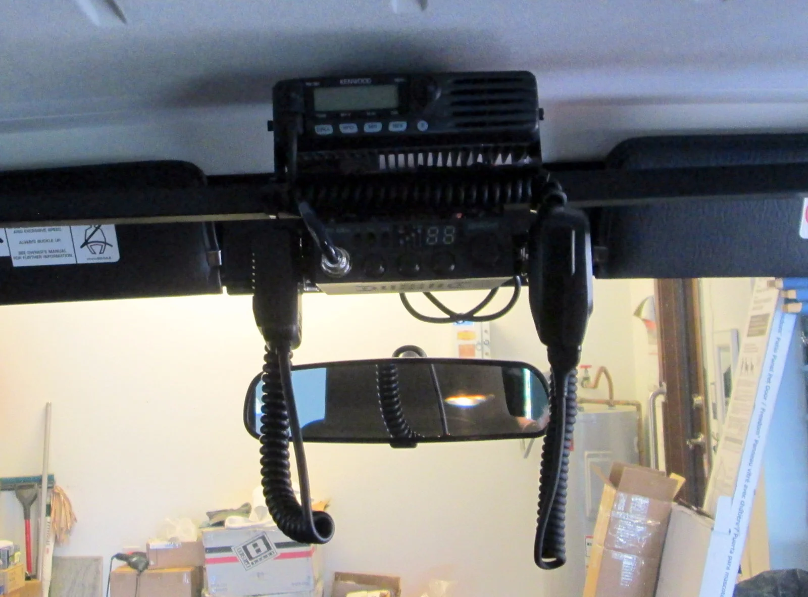 Ham & CB on overhead mount.webp
