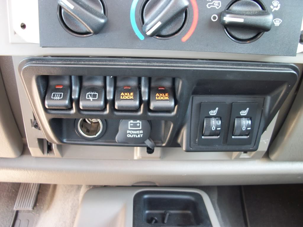 97 Wrangler TJ switches in cab | Jeep Wrangler TJ Forum