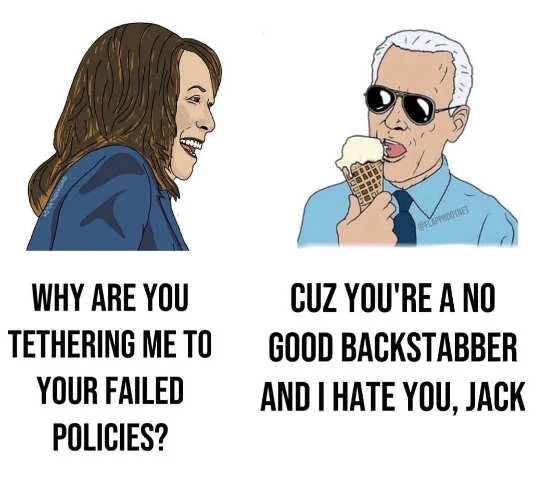 kamala biden why tethering backstabbing