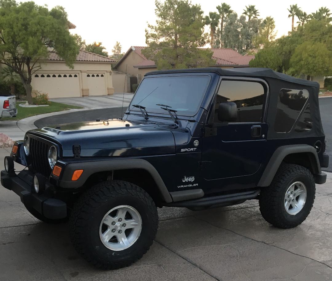 2006 TJ with  tires and 2