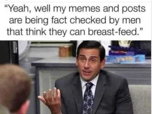 office memes posts fact checked men can breastfeed