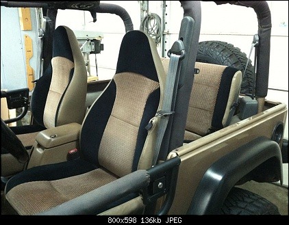 Actual seat upholstery (not covers) | Jeep Wrangler TJ Forum