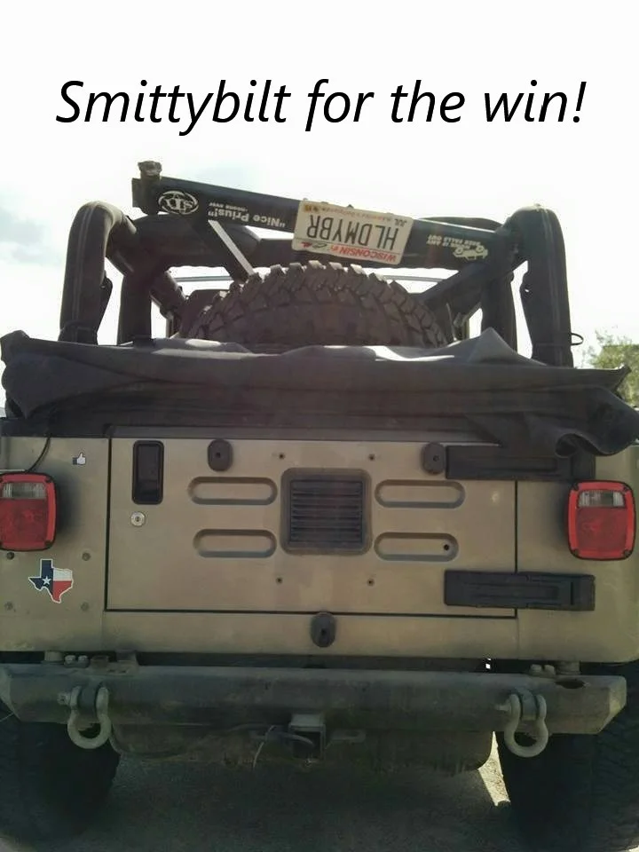 Smittybilt tire carrier fell off.webp