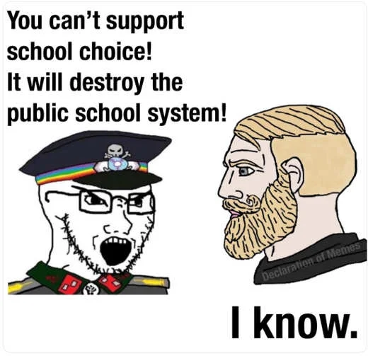 support school choice destroy public school system