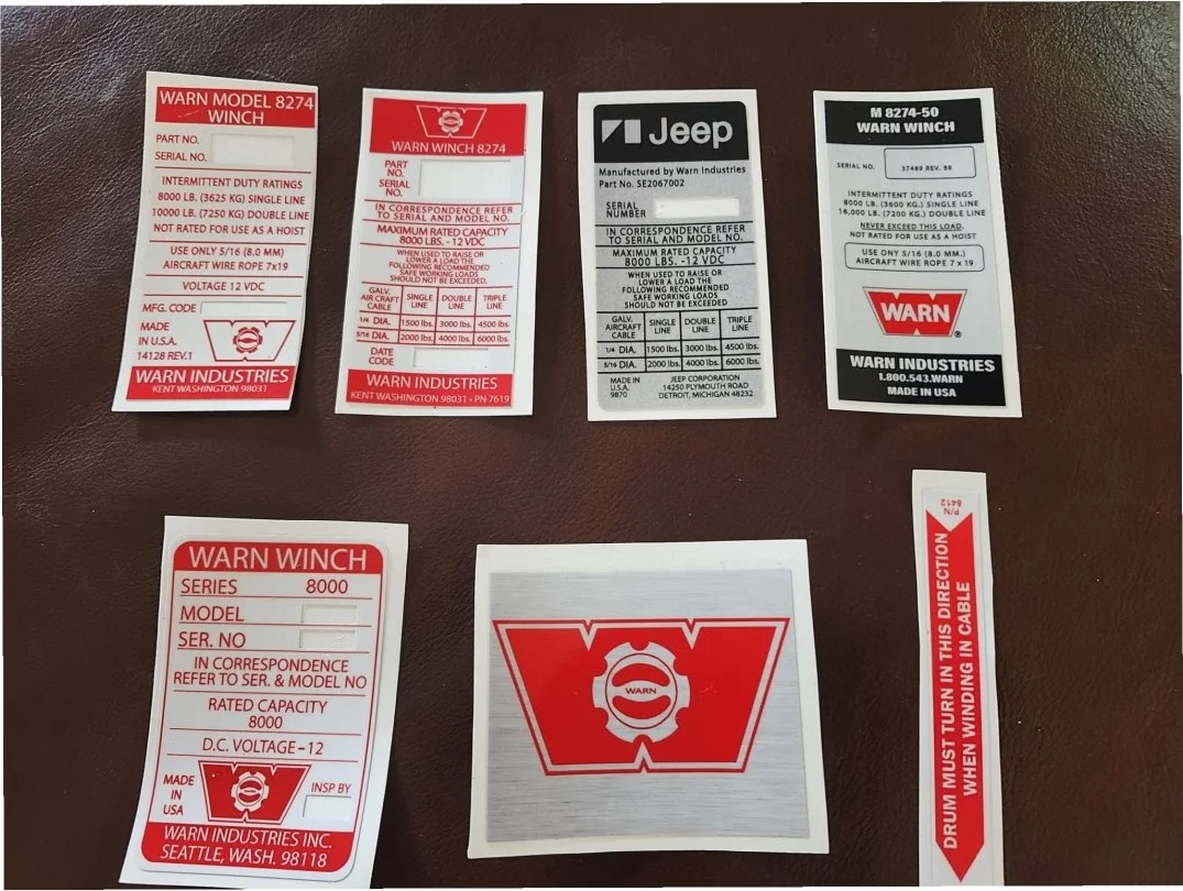 Warn Winch Stickers.webp