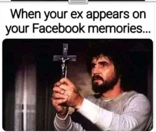 when ex appears facebook cross exorcism