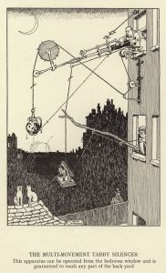 William_Heath_Robinson_-_The_Multi-movement_Tabby_Silencer_this_apparatus_can_be_operated_from...jpg