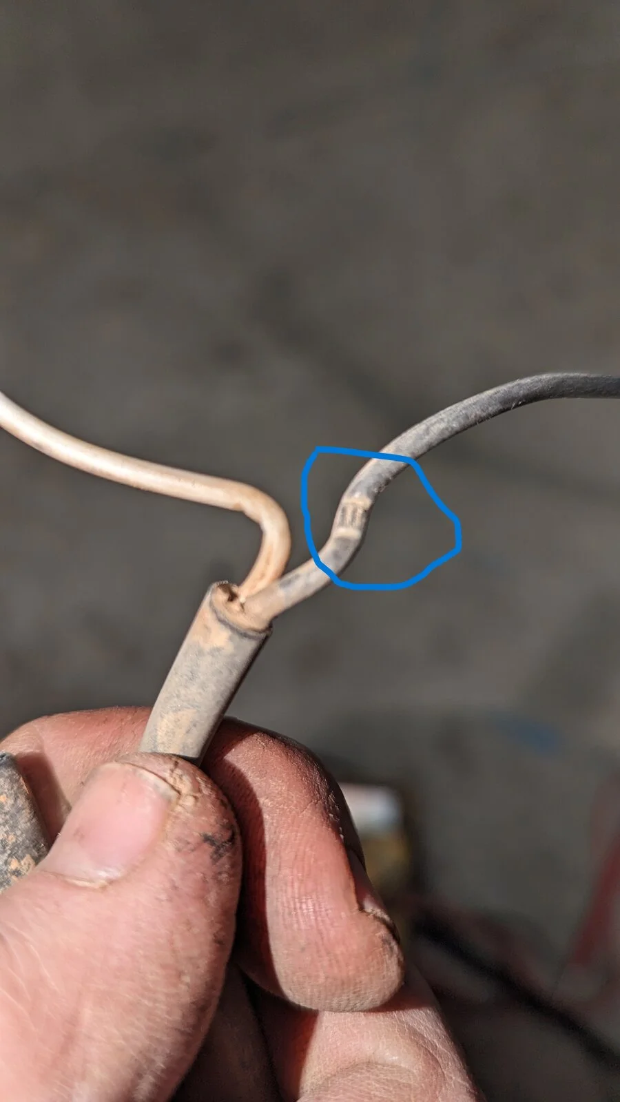 zip tie pinched wire.webp