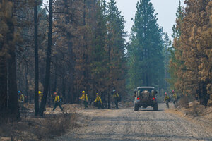 Stopped for a CalFire Crew near Lava Beds Natl Mnt.jpg