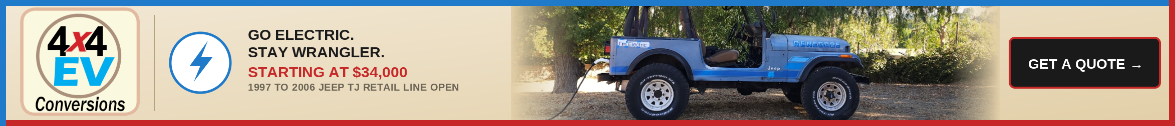 Jeep Wrangler TJ Full Electric Conversions